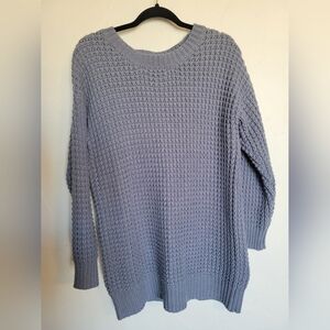 Cozy Knit Sweater in Dusty Blue